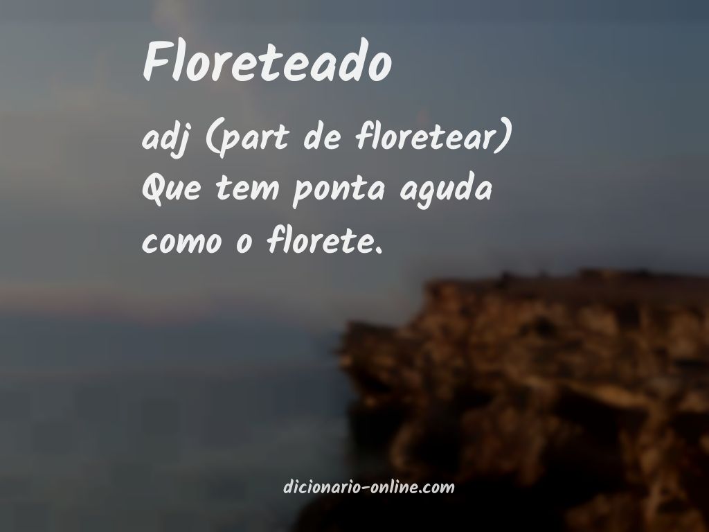 Significado de floreteado