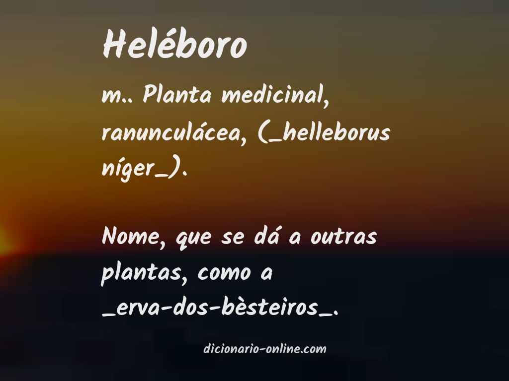 Significado de heléboro