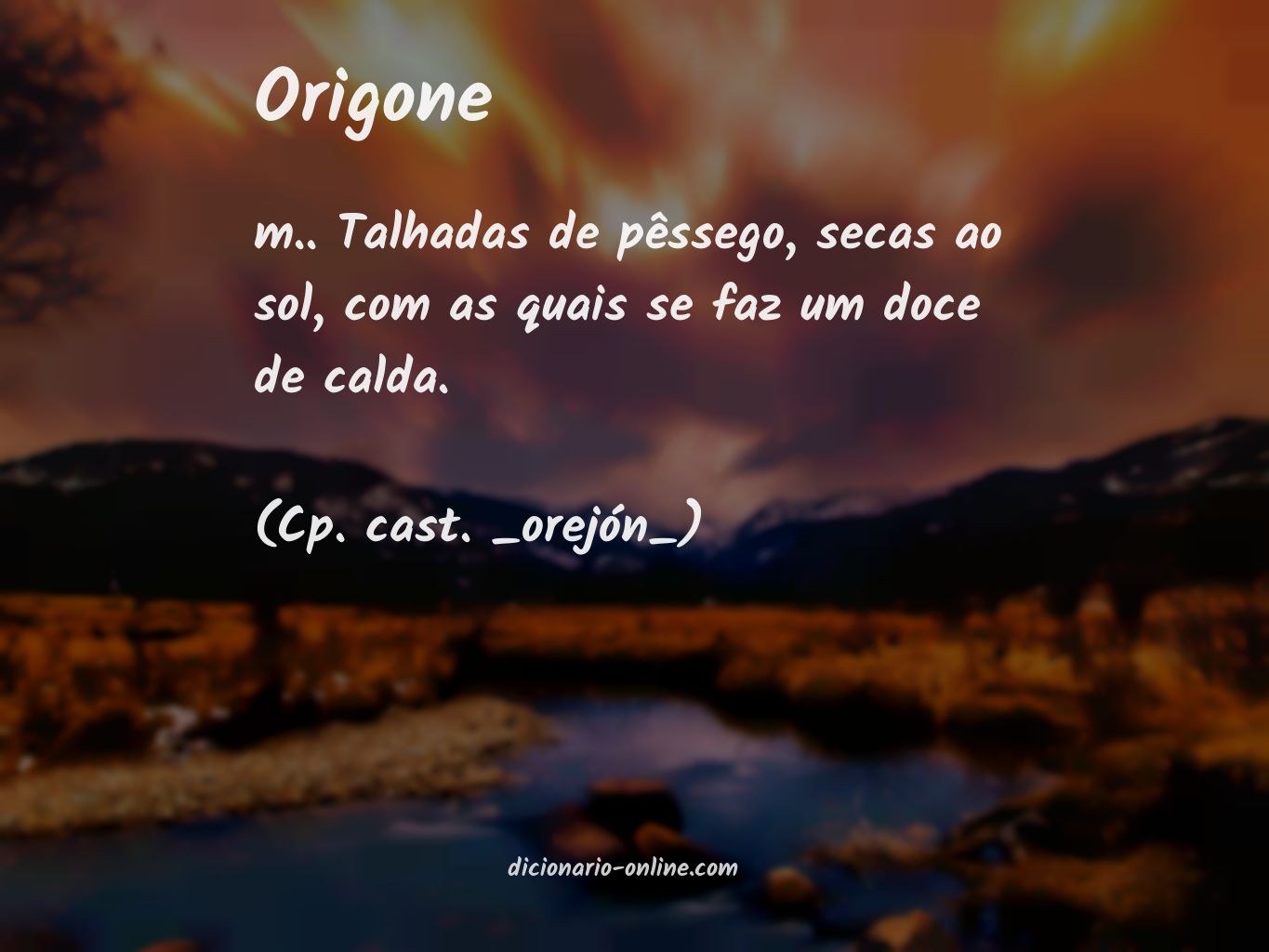 Significado de origone