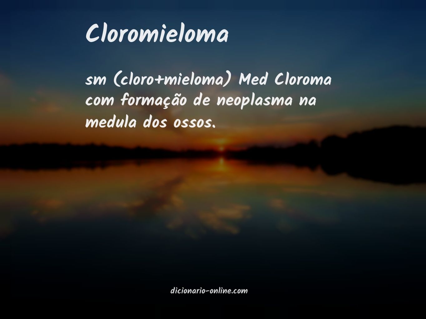 Significado de cloromieloma