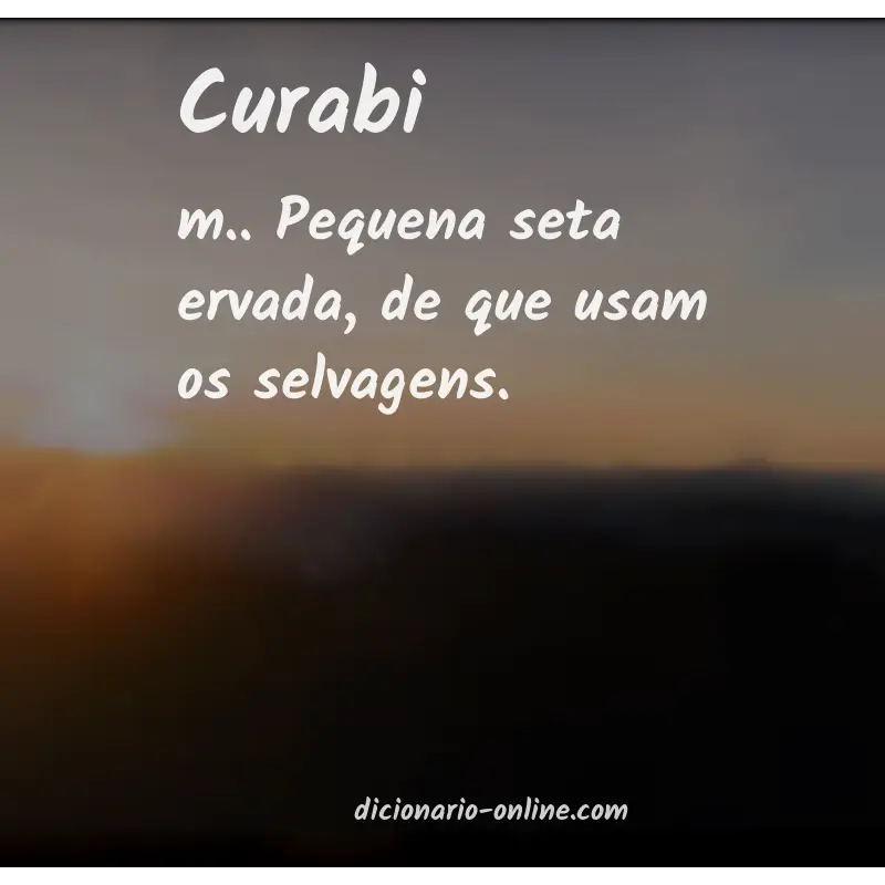 Significado de curabi