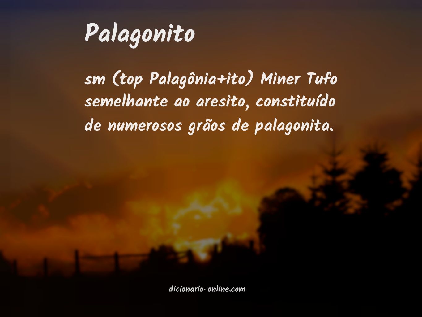 Significado de palagonito