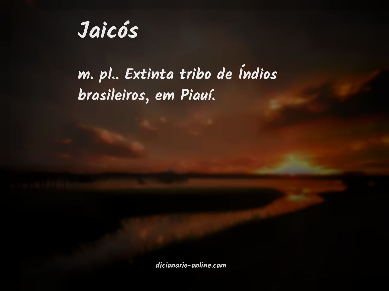 Significado de jaicós