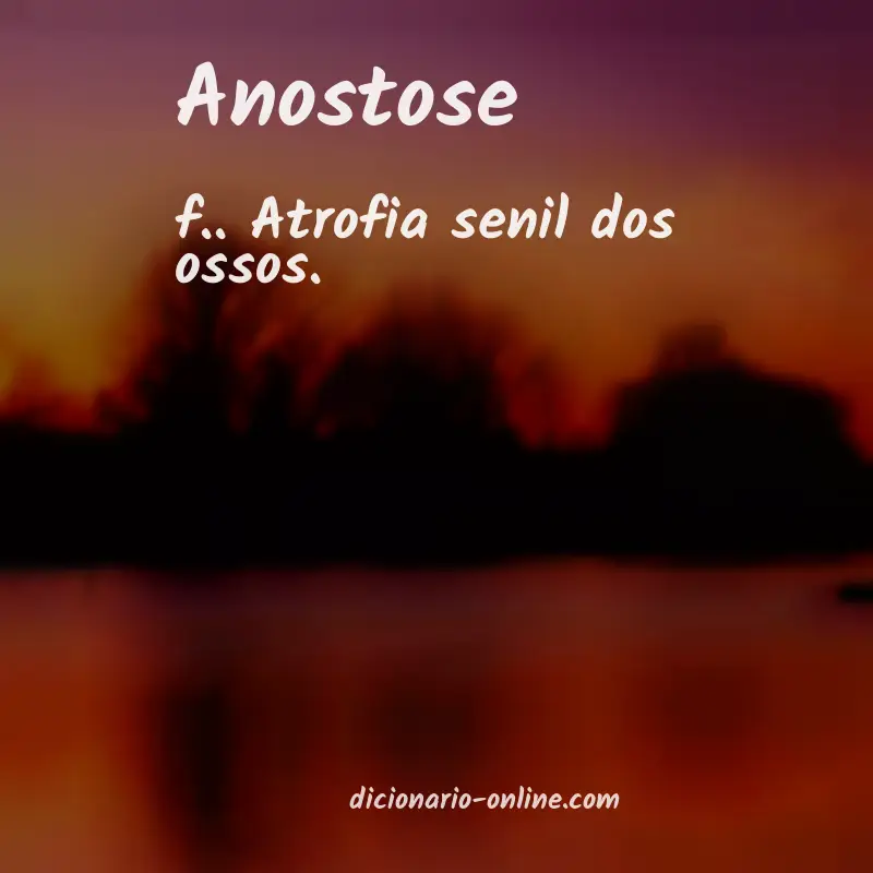 Significado de anostose