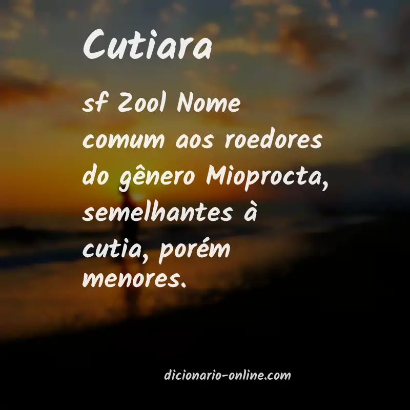 Significado de cutiara