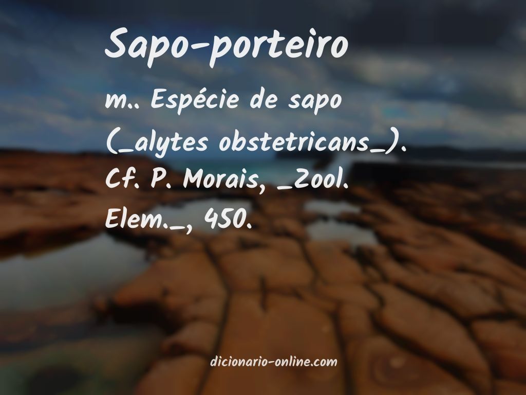 Significado de sapo-porteiro