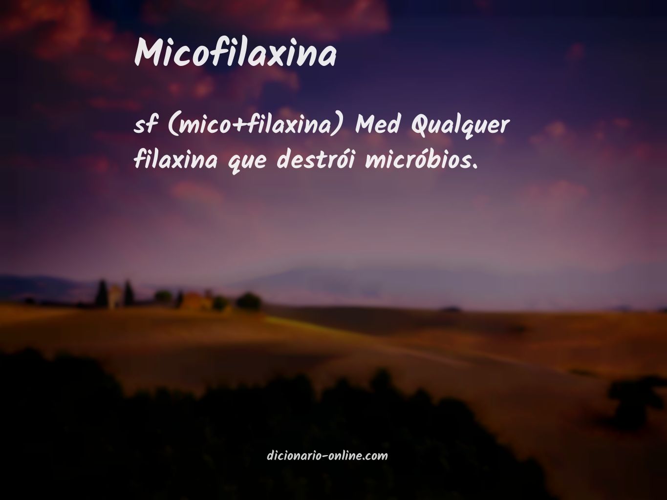 Significado de micofilaxina