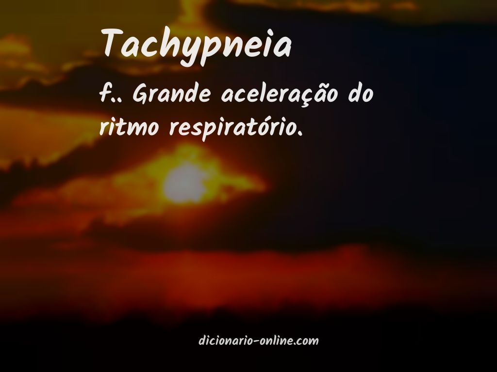 Significado de tachypneia