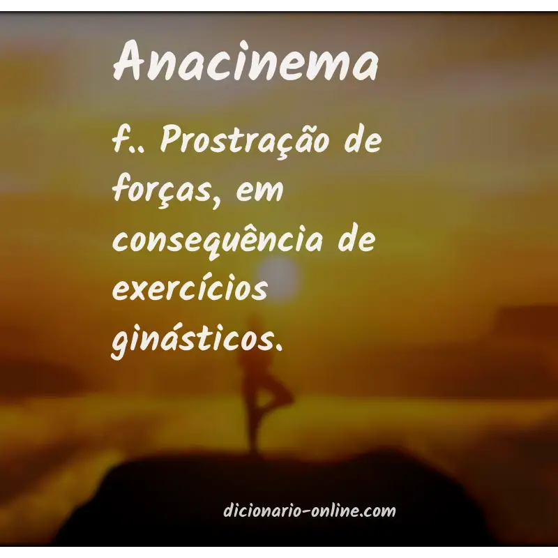 Significado de anacinema