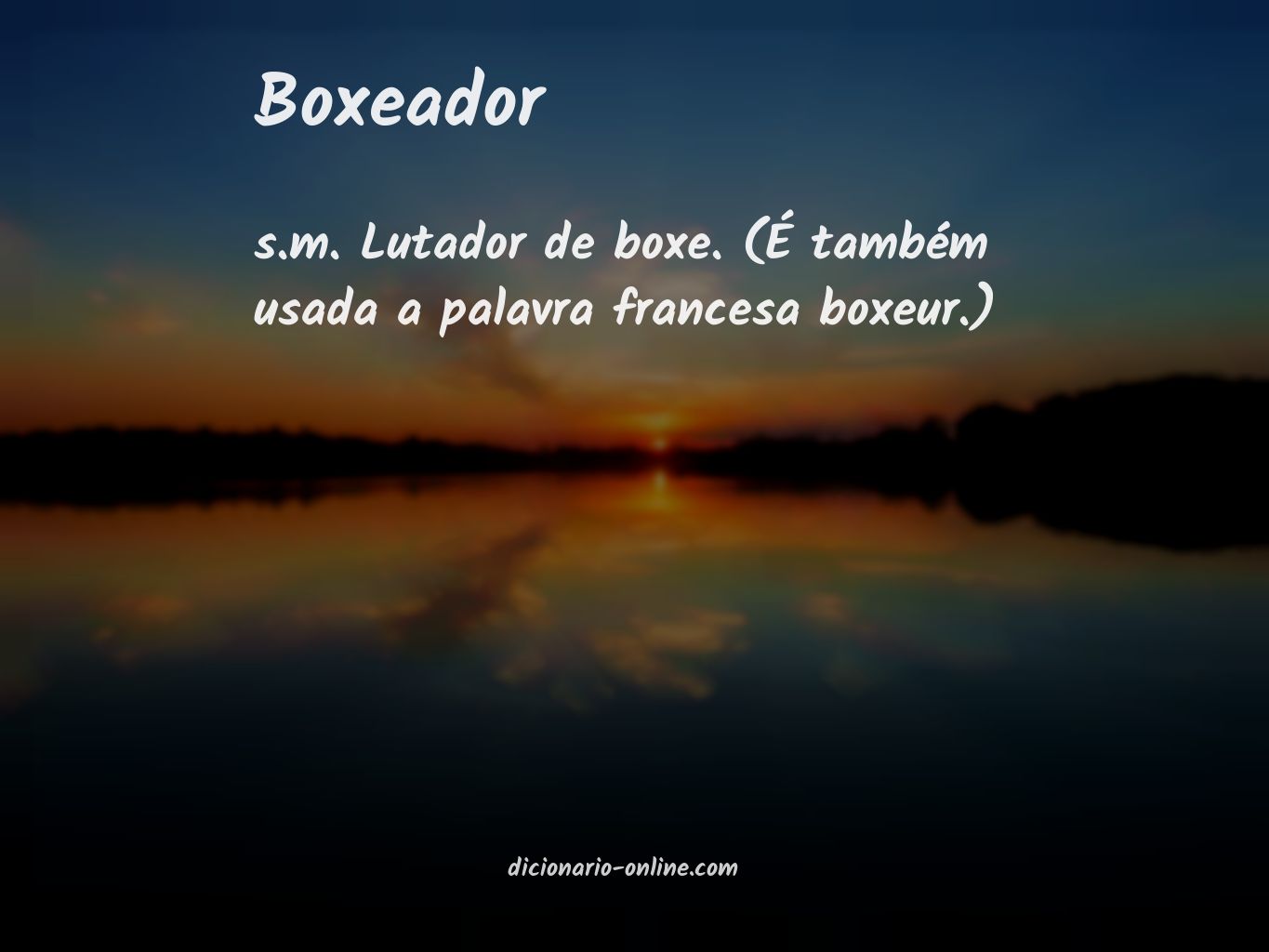 Significado de boxeador