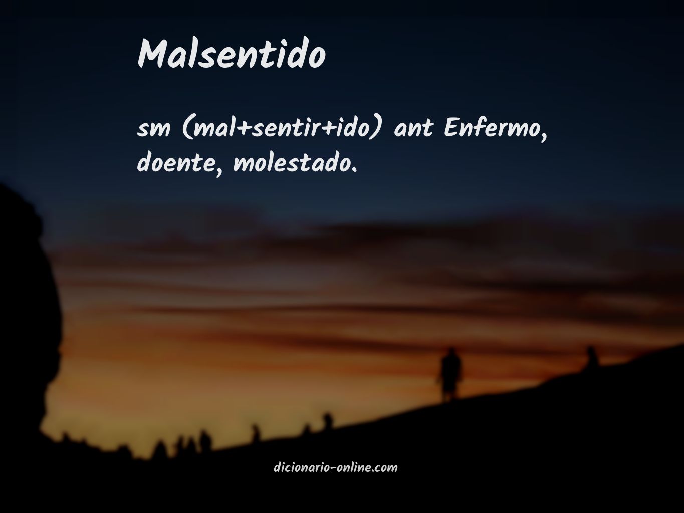 Significado de malsentido