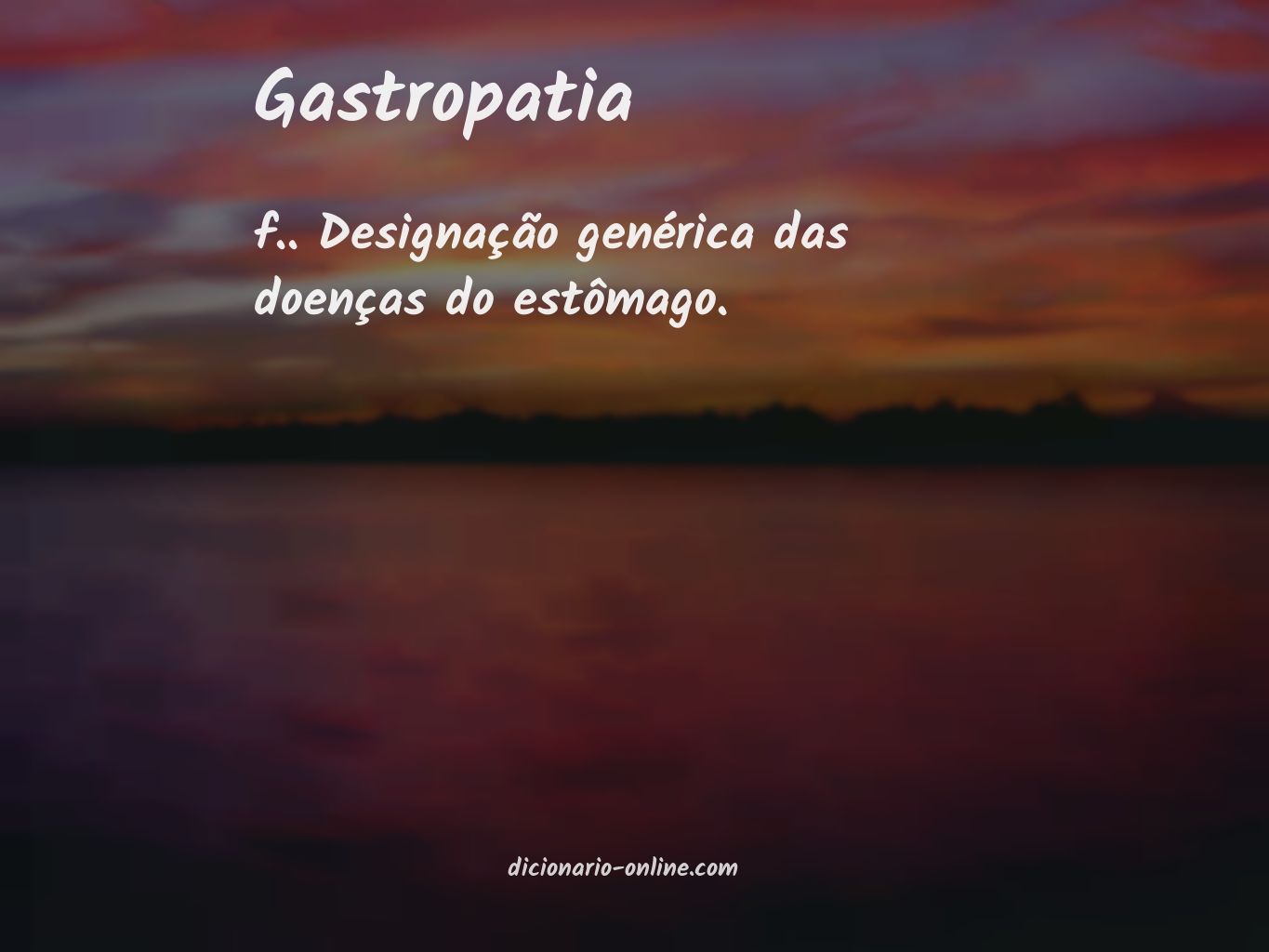 Significado de gastropatia