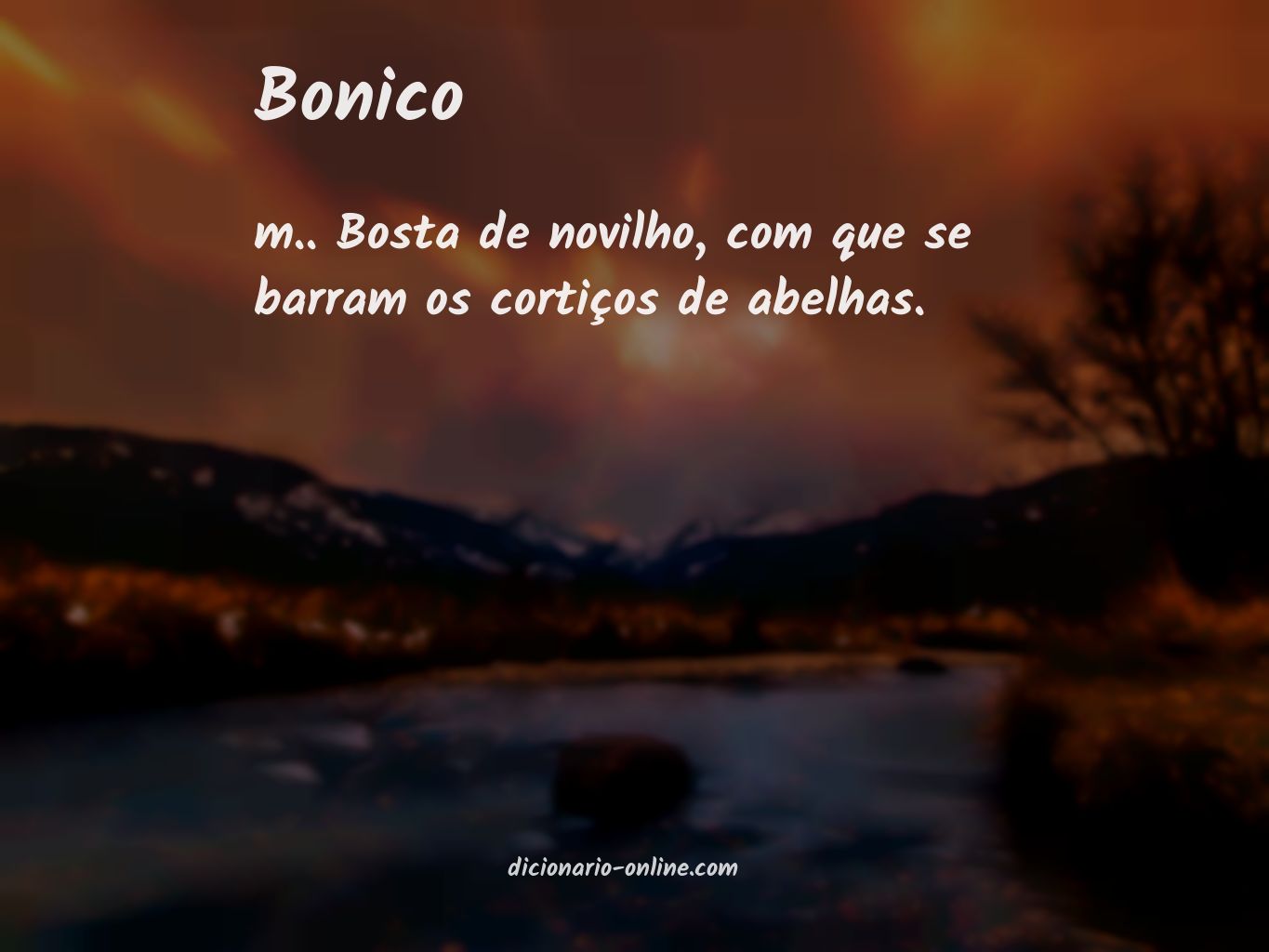 Significado de bonico