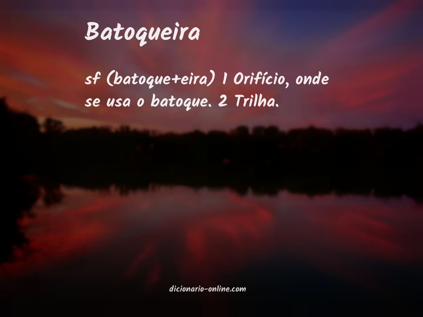 Significado de batoqueira