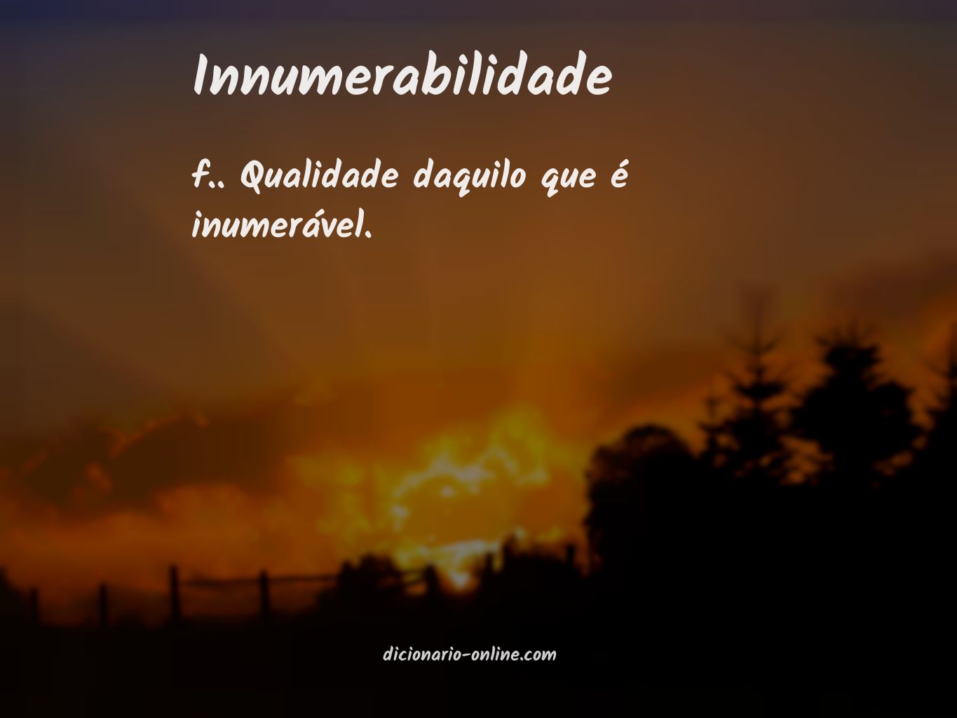 Significado de innumerabilidade