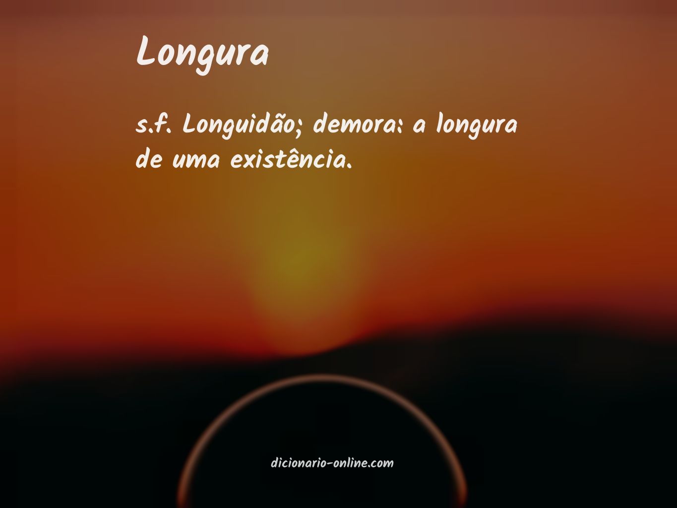 Significado de longura