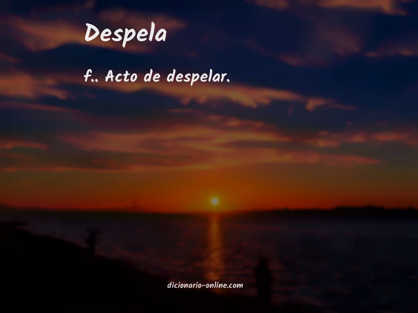 Significado de despela