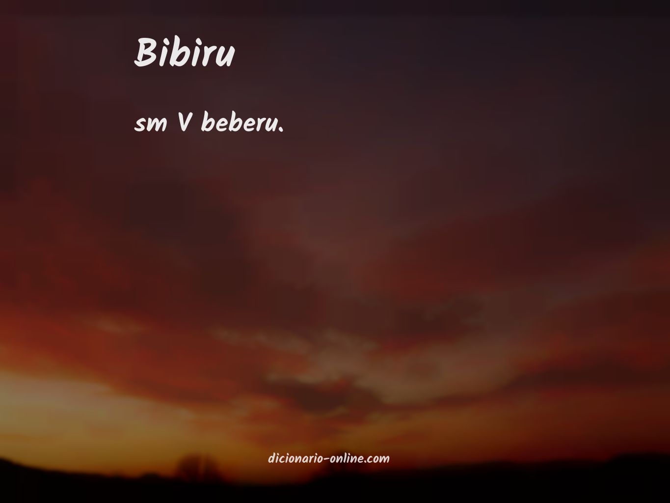 Significado de bibiru