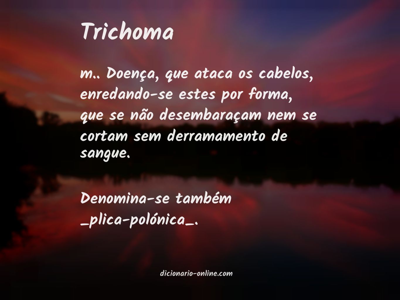 Significado de trichoma