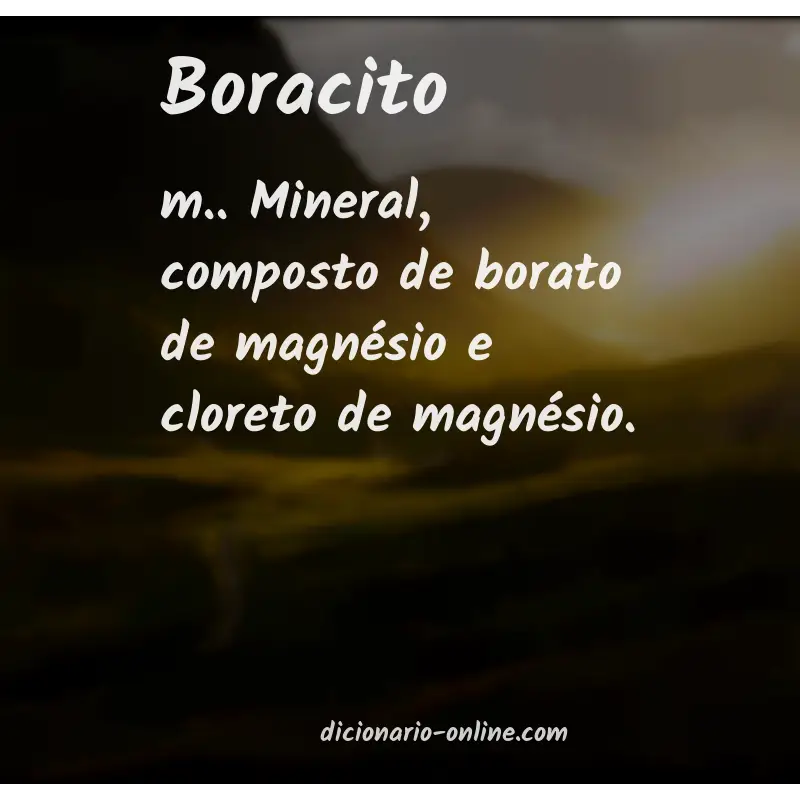 Significado de boracito