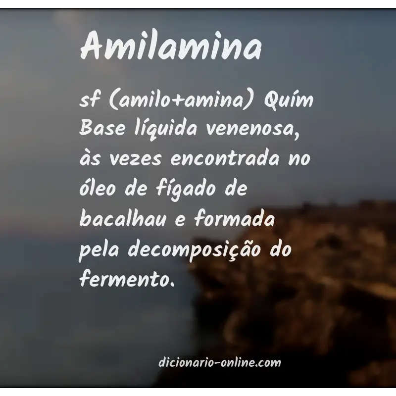 Significado de amilamina