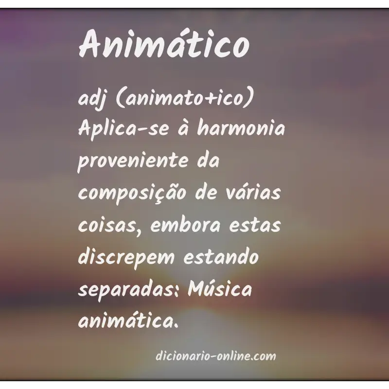 Significado de animático