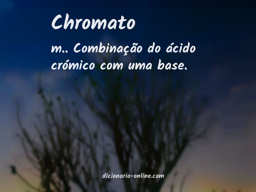 Significado de chromato