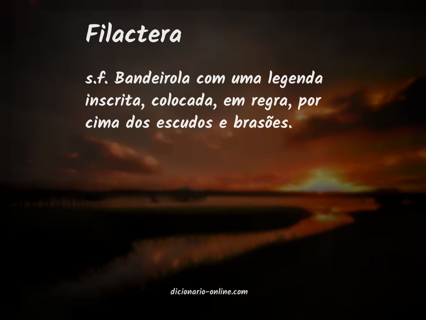 Significado de filactera