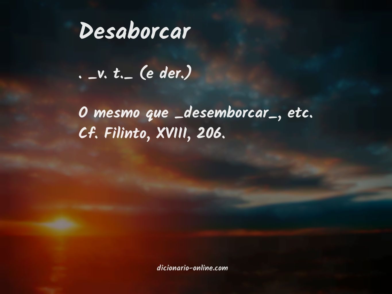 Significado de desaborcar