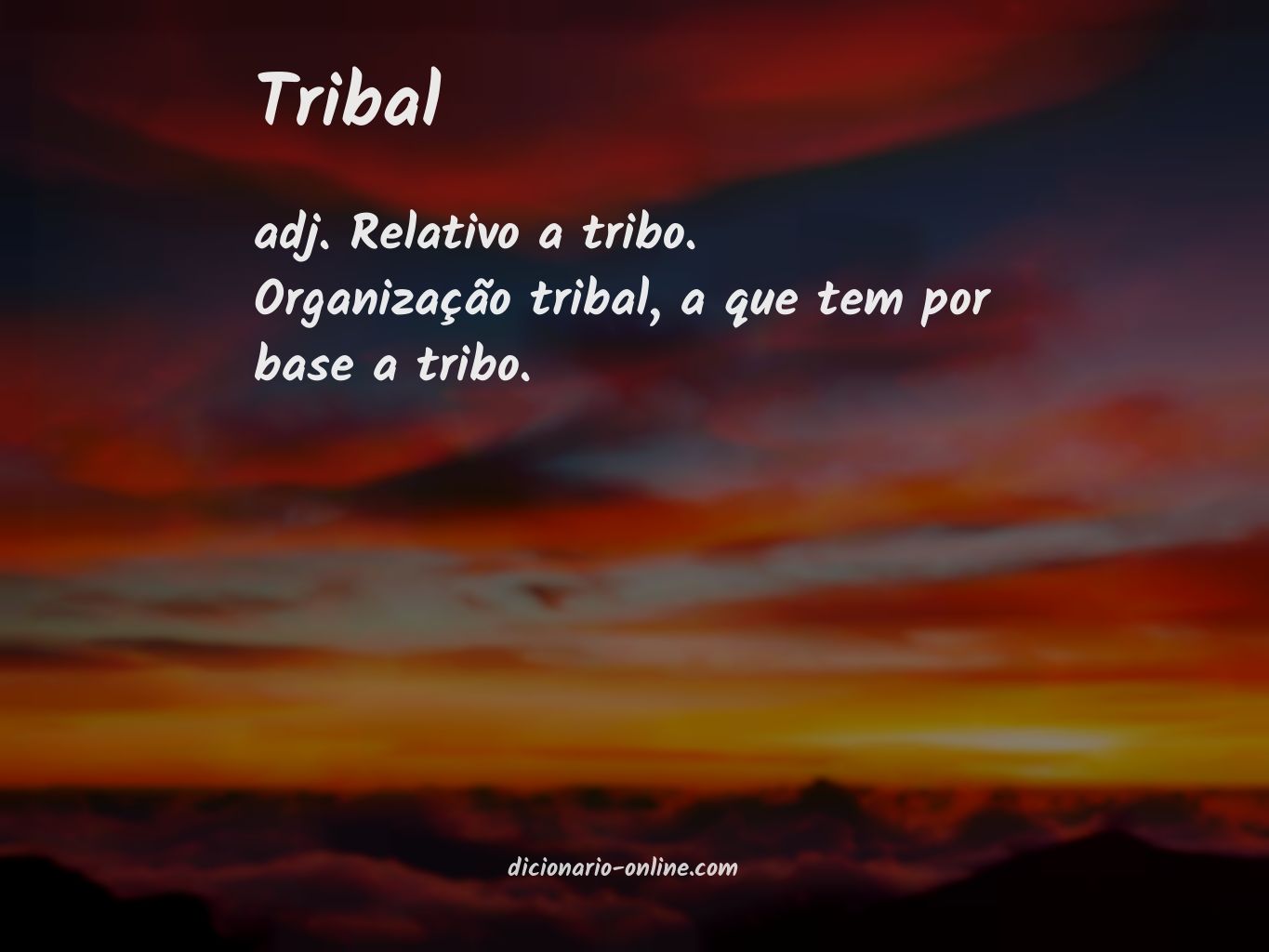 Significado de tribal