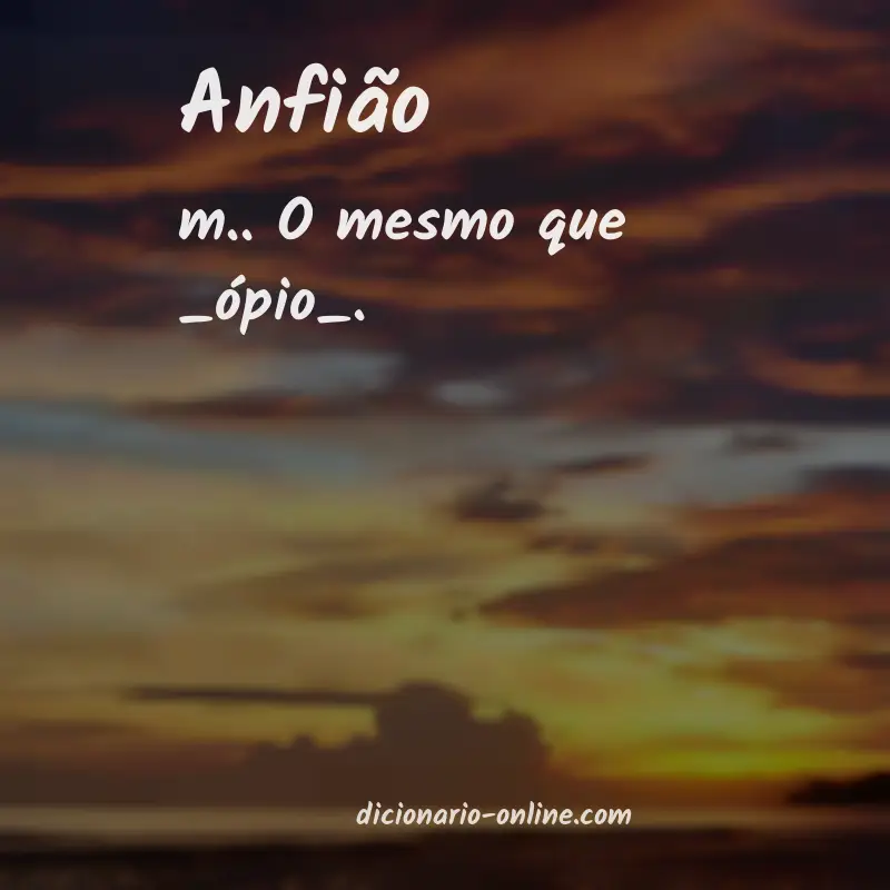 Significado de anfião
