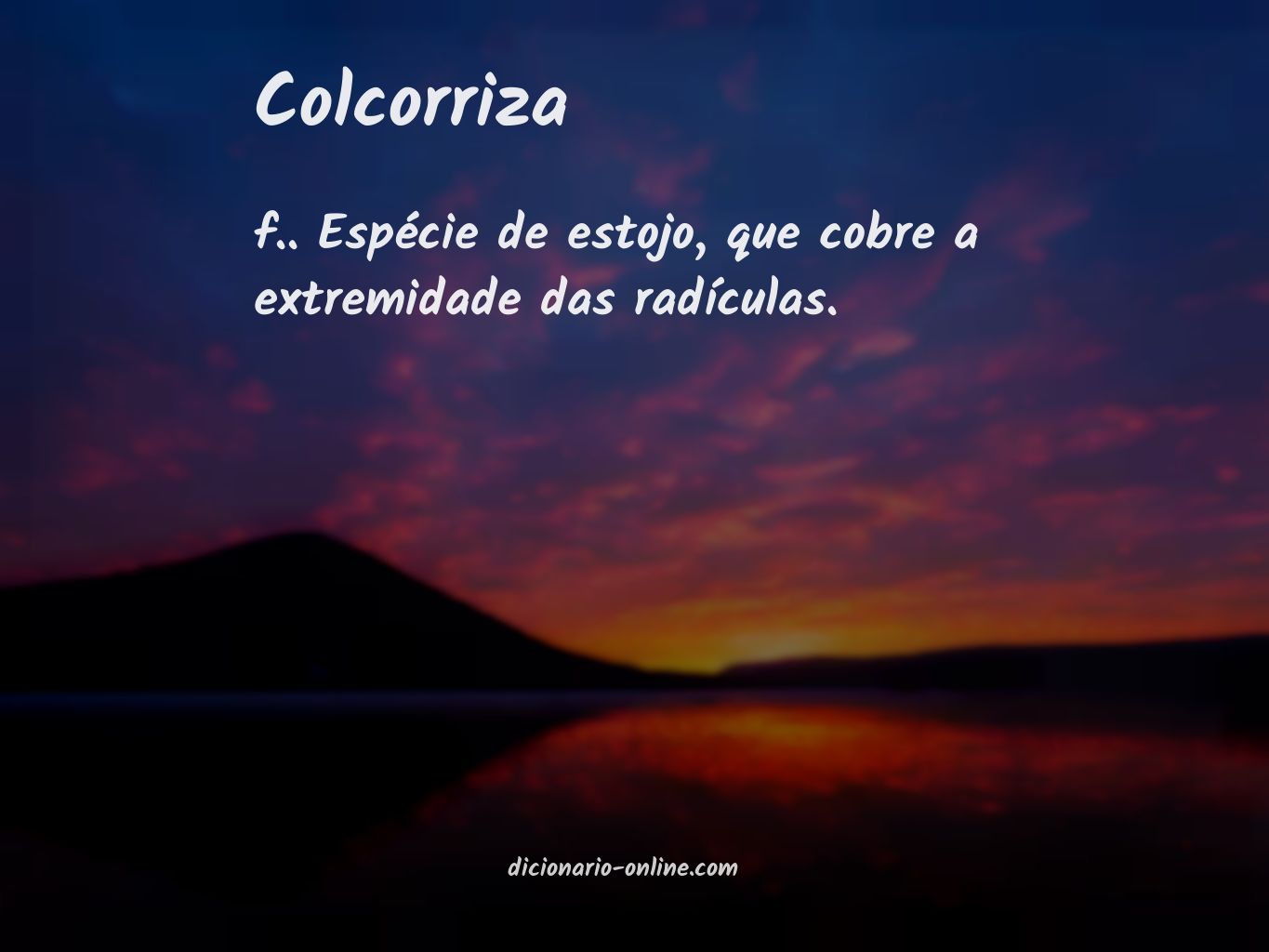 Significado de colcorriza