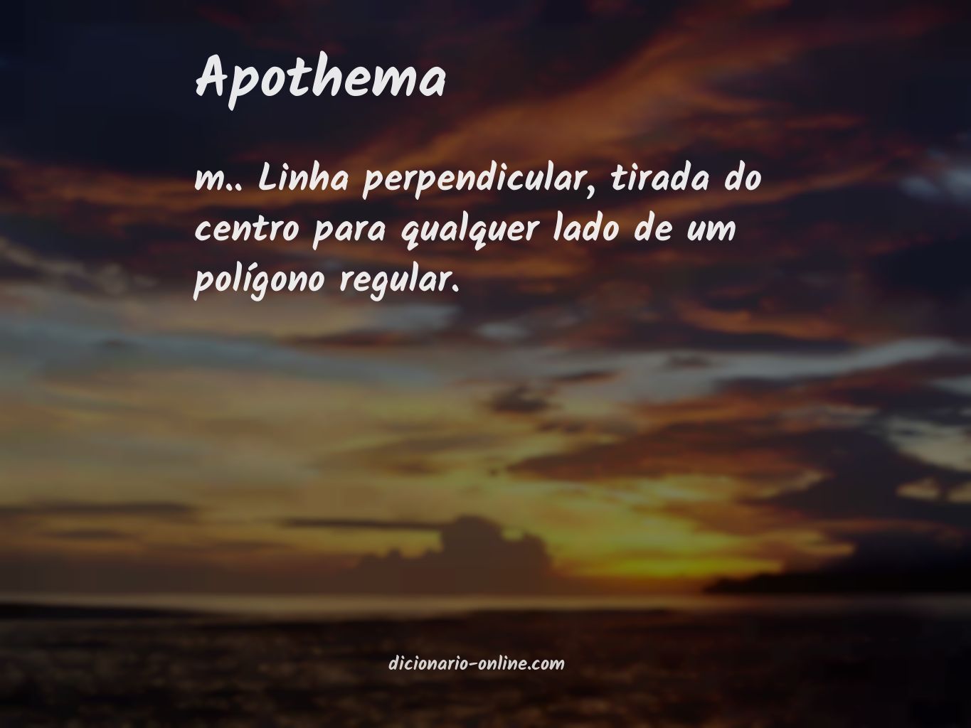 Significado de apothema