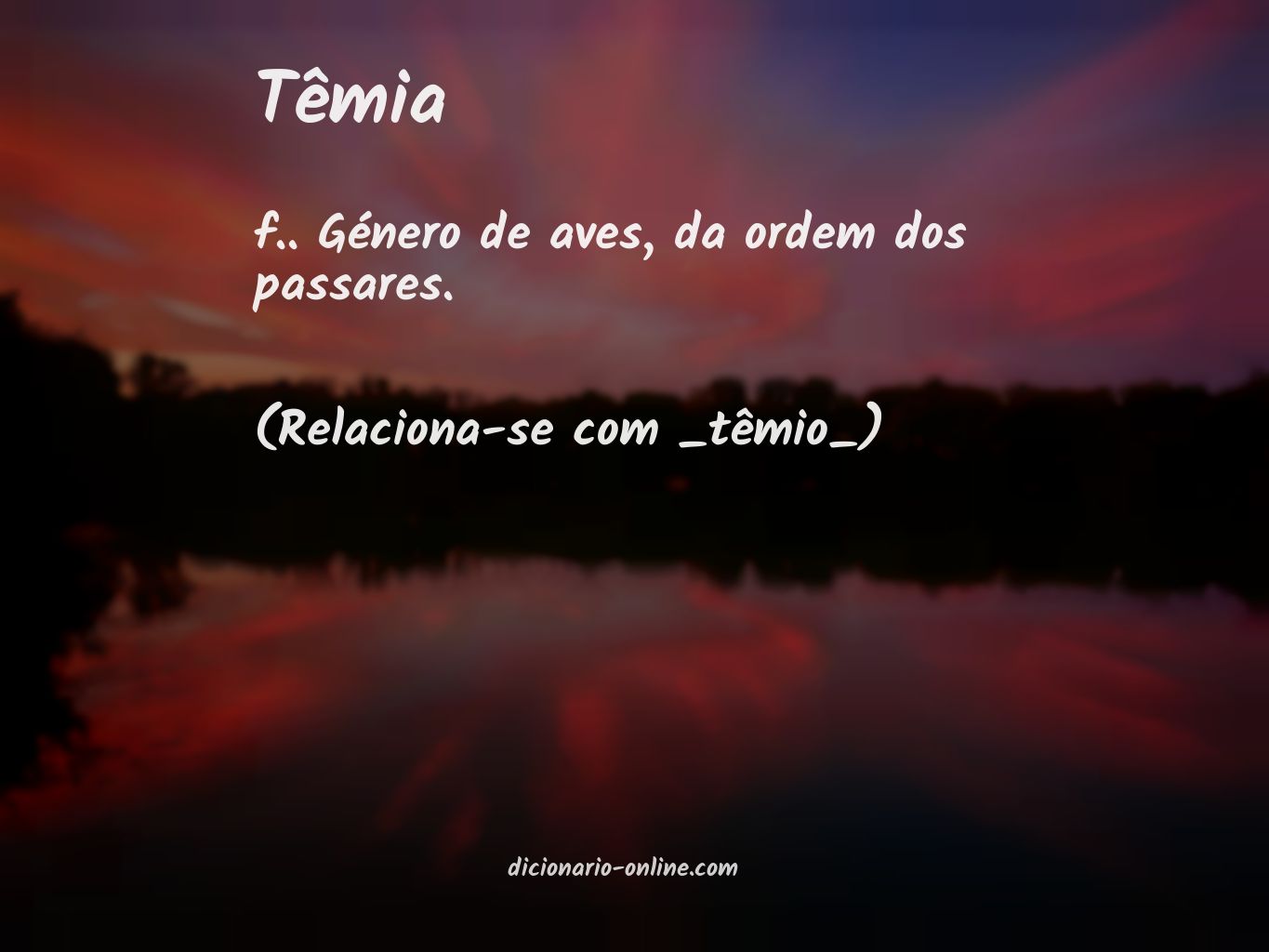 Significado de têmia