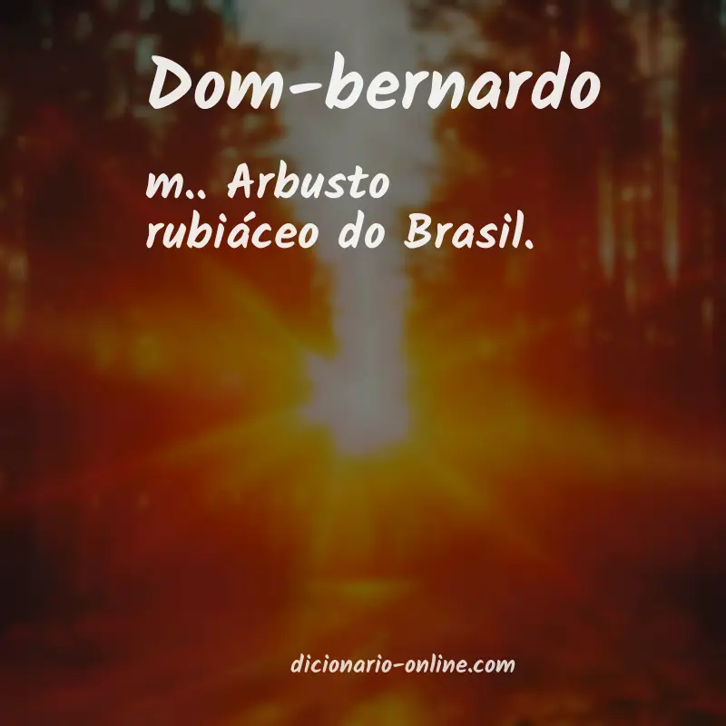 Significado de dom-bernardo