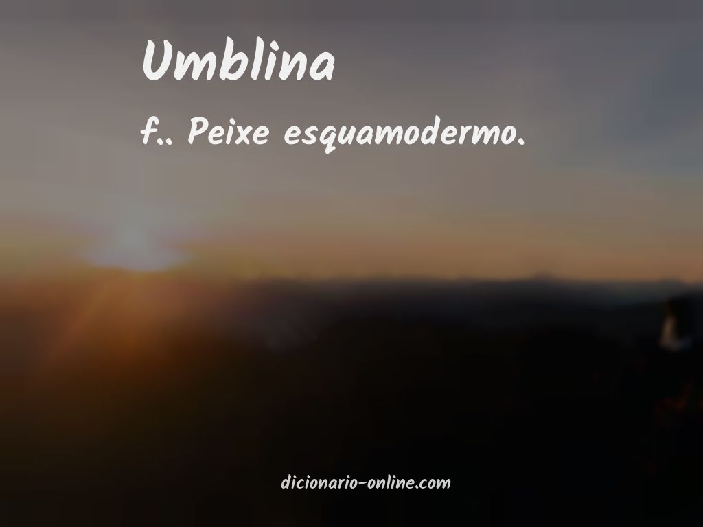 Significado de umblina