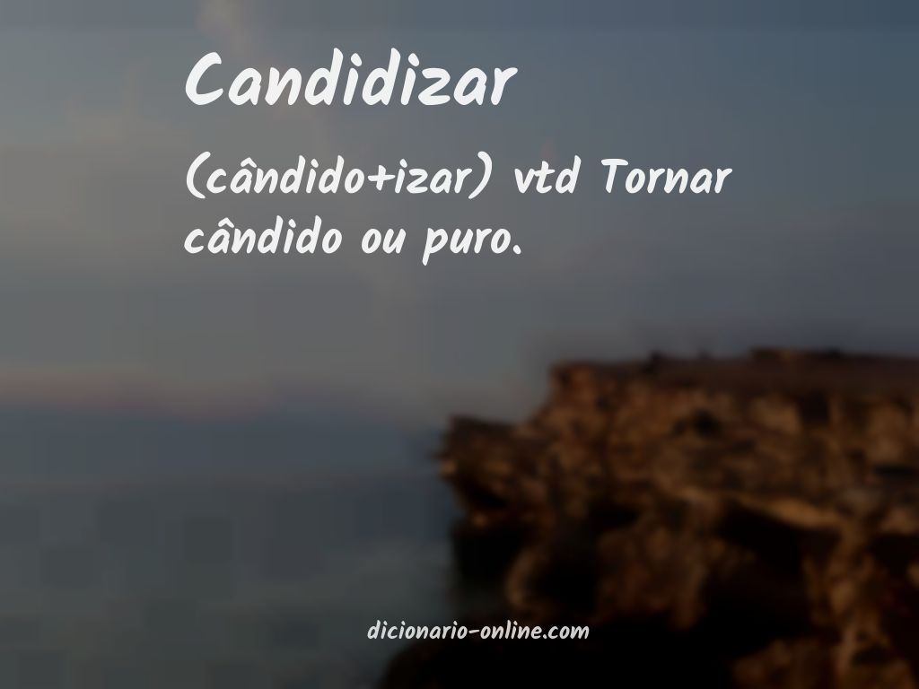 Significado de candidizar