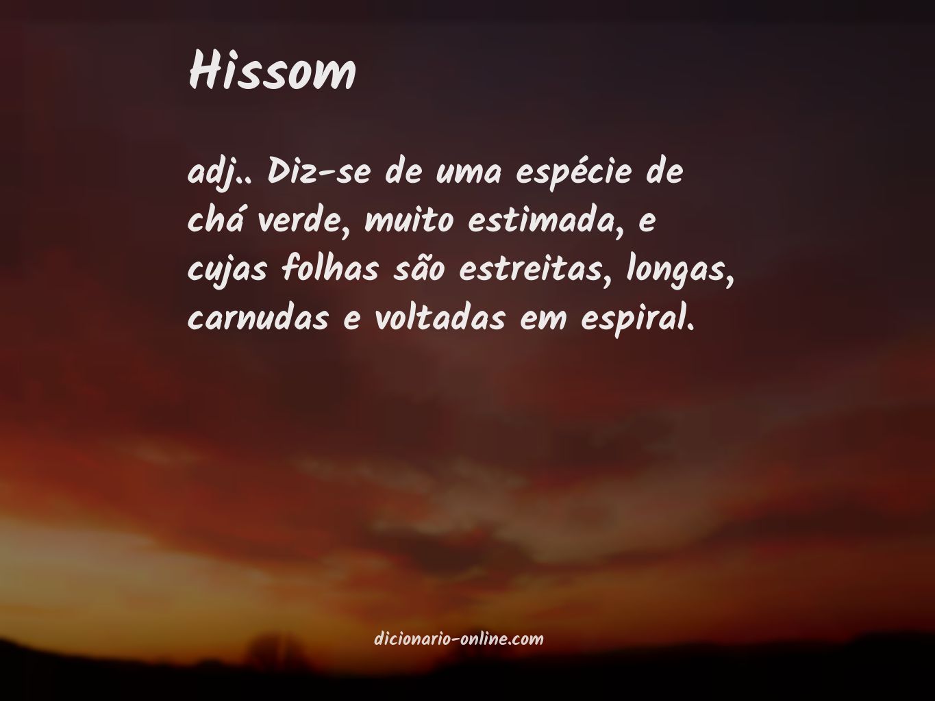 Significado de hissom