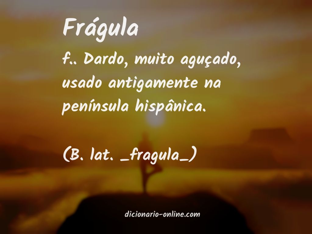 Significado de frágula