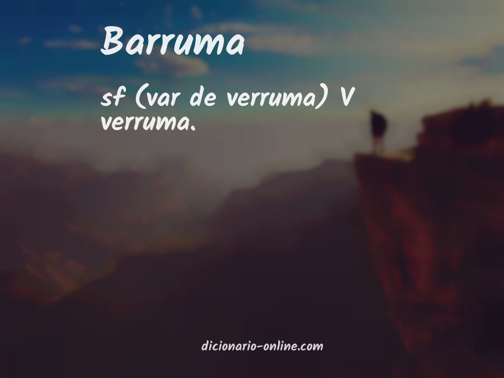 Significado de barruma