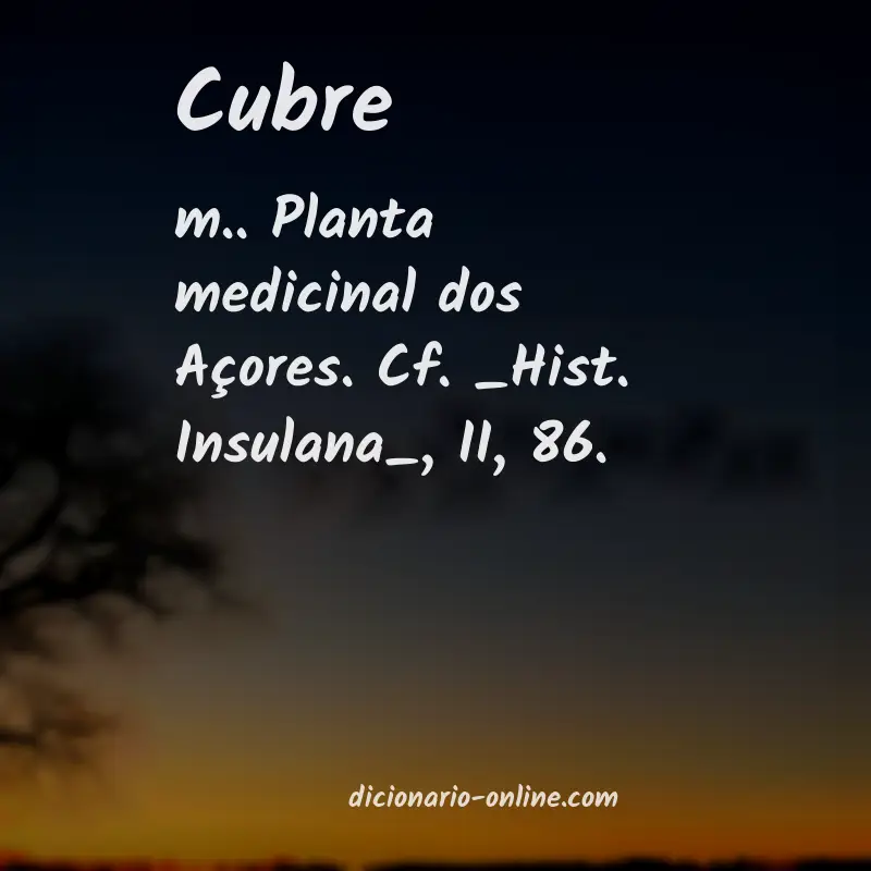 Significado de cubre