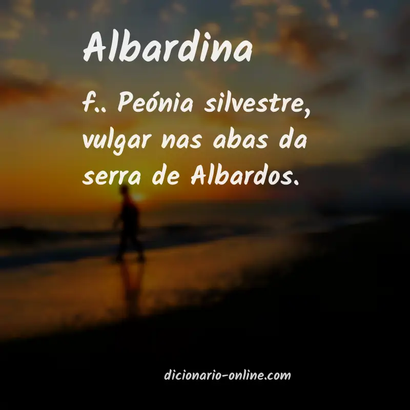 Significado de albardina