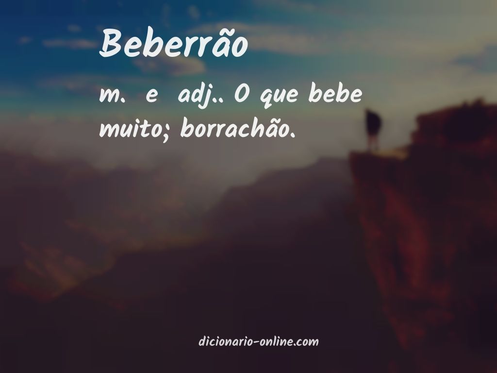 Significado de beberrão