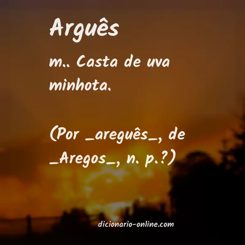 Significado de arguês