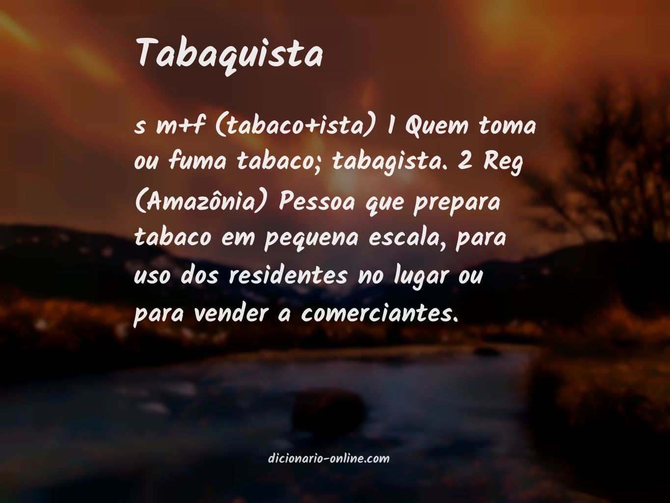 Significado de tabaquista