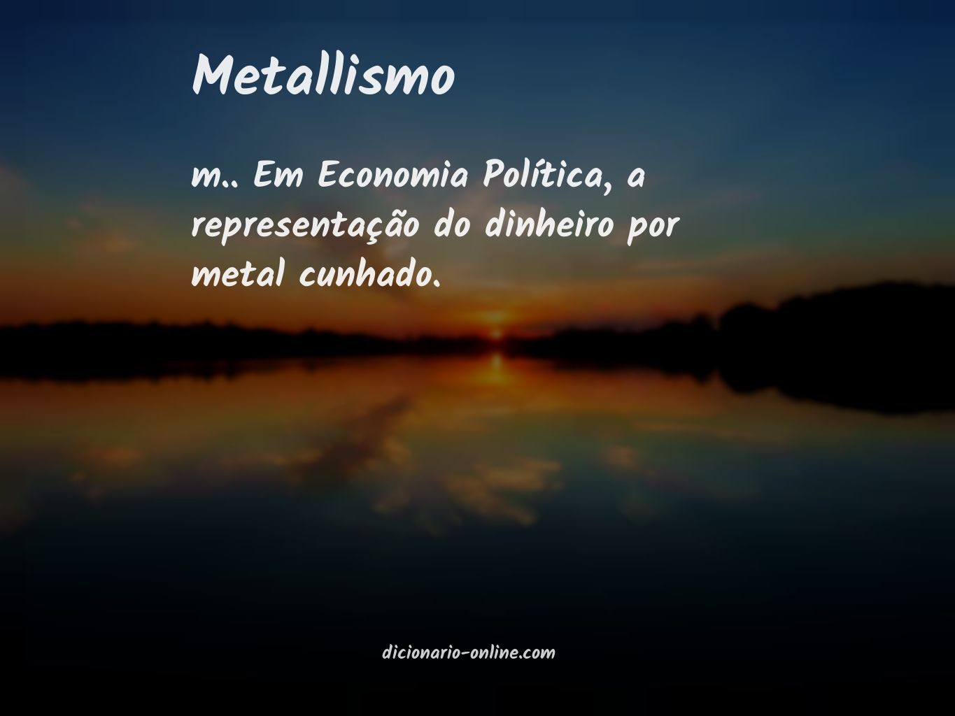 Significado de metallismo