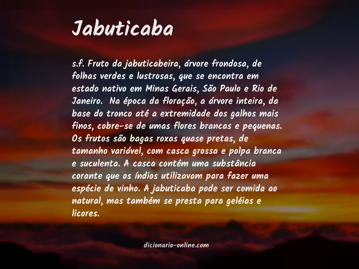 Significado de jabuticaba