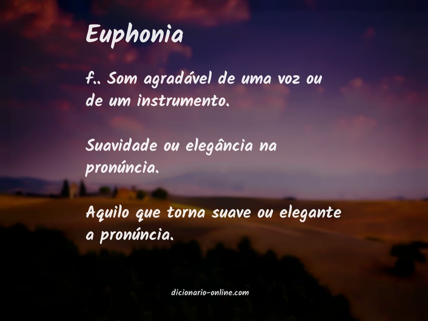 Significado de euphonia