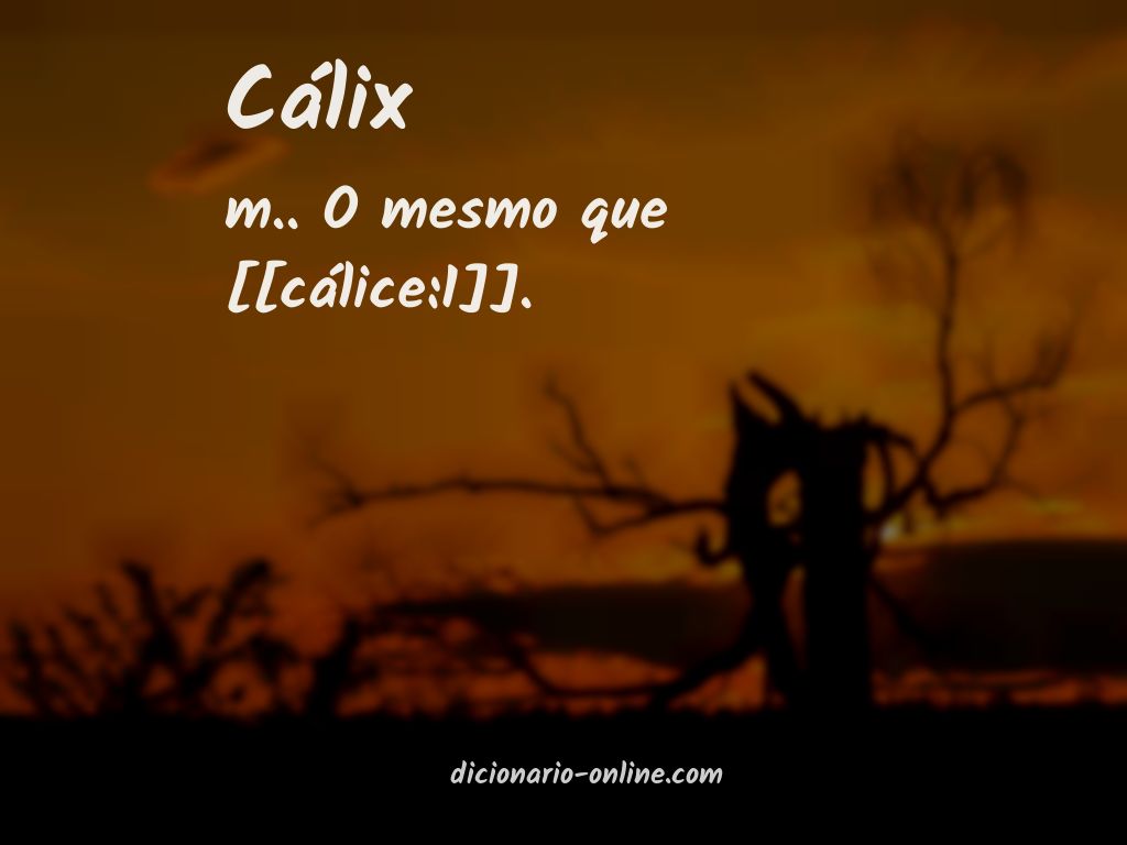 Significado de cálix