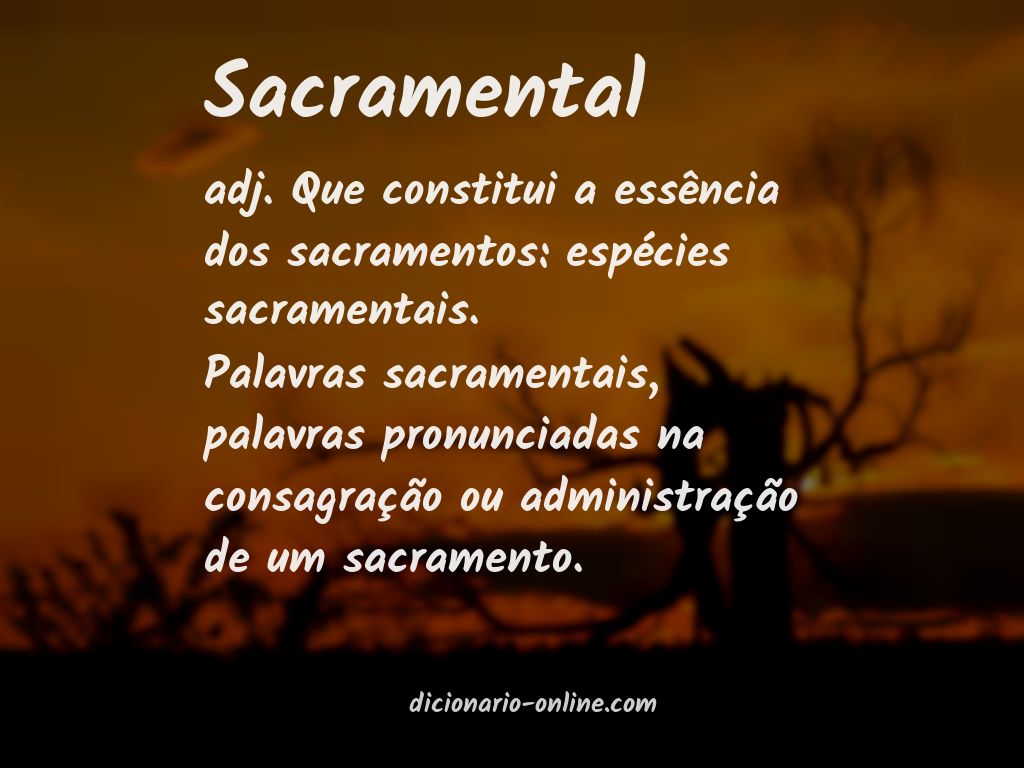 Significado de sacramental